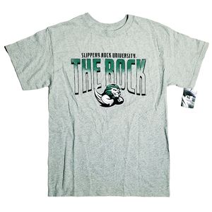 CI Sport Slippery Rock University THE ROCK Mens Tshirt Grey Medium NWT